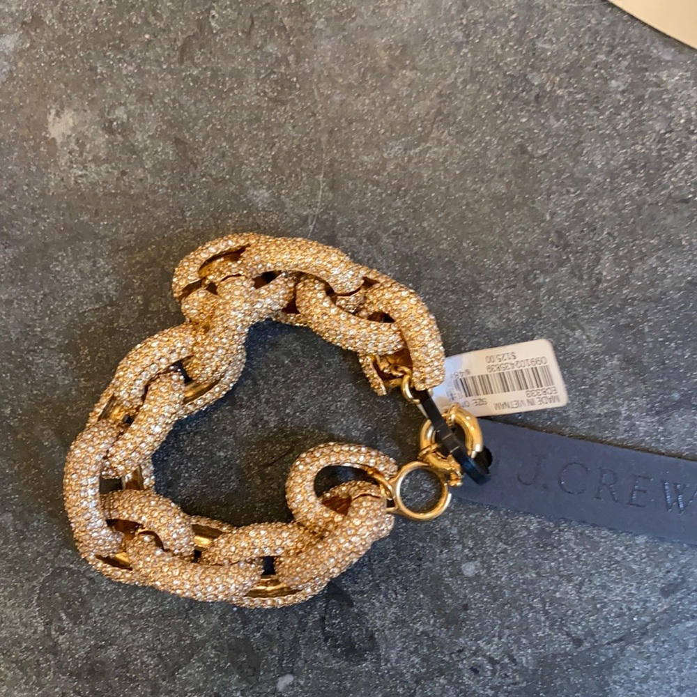 J crew NWT gold chain link bracelet